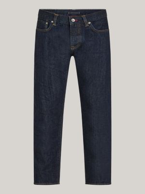 jeans denton straight fit blu da uomini tommy hilfiger