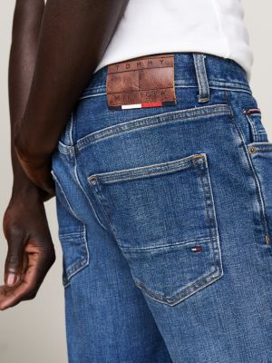 blue houston tapered jeans for men tommy hilfiger