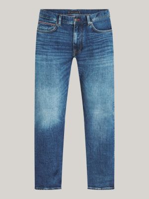 blau houston tapered jeans für herren - tommy hilfiger