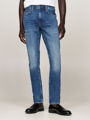 blau houston tapered jeans für herren - tommy hilfiger