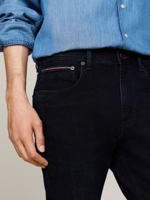 jeans houston affusolati nero da uomini tommy hilfiger