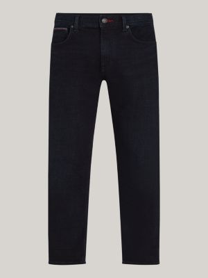 vaqueros houston de pernera cónica negro de hombres tommy hilfiger