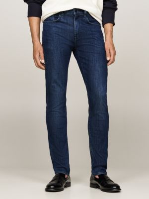 jeans bleecker th flex slim fit blue da uomini tommy hilfiger