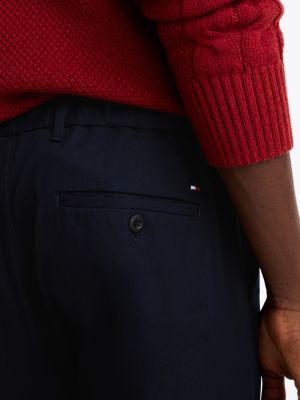 blauw denton th flex straight chino voor heren - tommy hilfiger