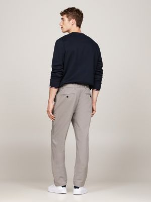 grau denton th flex straight fit chinos für herren - tommy hilfiger