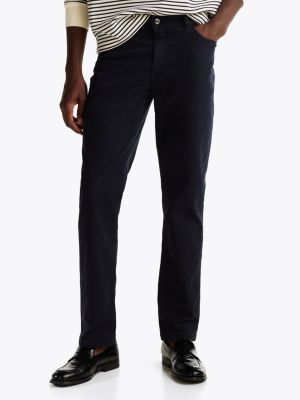 blue smart casual denton regular straight chinos for men tommy hilfiger