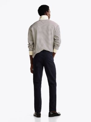 blau smart casual denton regular straight fit chinos für herren - tommy hilfiger