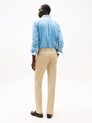 brown harlem relaxed chinos for men tommy hilfiger