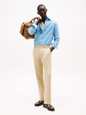 brown harlem relaxed chinos for men tommy hilfiger