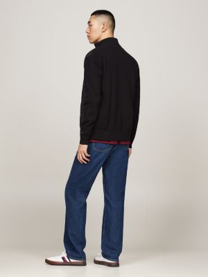 giacca smart casual relaxed fit nero da uomini tommy hilfiger