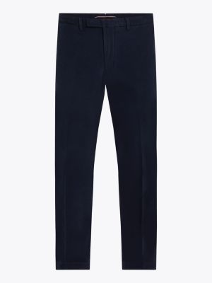 blau smart casual denton straight fit chinos für herren - tommy hilfiger