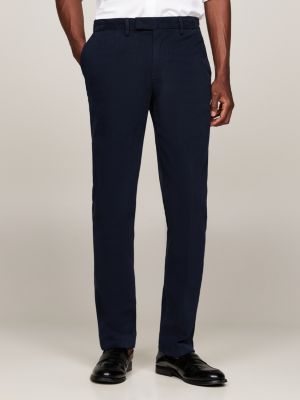 blue smart casual denton straight chinos for men tommy hilfiger