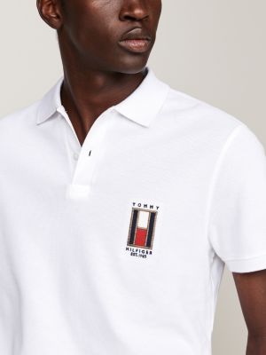 Tommy hilfiger polo heren wit sale