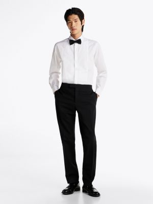 white th x festive regular fit tuxedo shirt for men tommy hilfiger