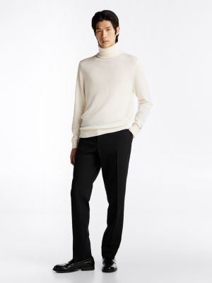 white th x festive pure wool roll neck jumper for men tommy hilfiger