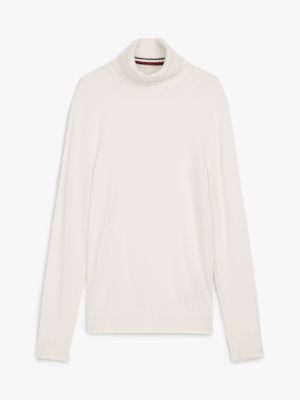 white th x festive pure wool roll neck jumper for men tommy hilfiger