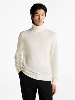 white th x festive pure wool roll neck jumper for men tommy hilfiger