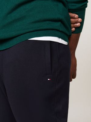 joggers plus con pernera cónica azul de hombres tommy hilfiger