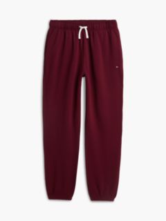 Contrast Drawstring Fleece Cuffed Joggers — Purple 5