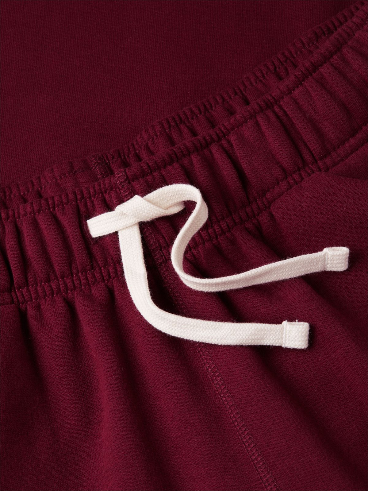 Contrast Drawstring Fleece Cuffed Joggers — Purple