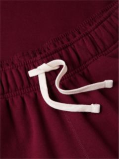 Contrast Drawstring Fleece Cuffed Joggers — Purple 6