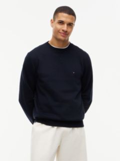 Fleece Crew Neck Sweatshirt — Blue 1