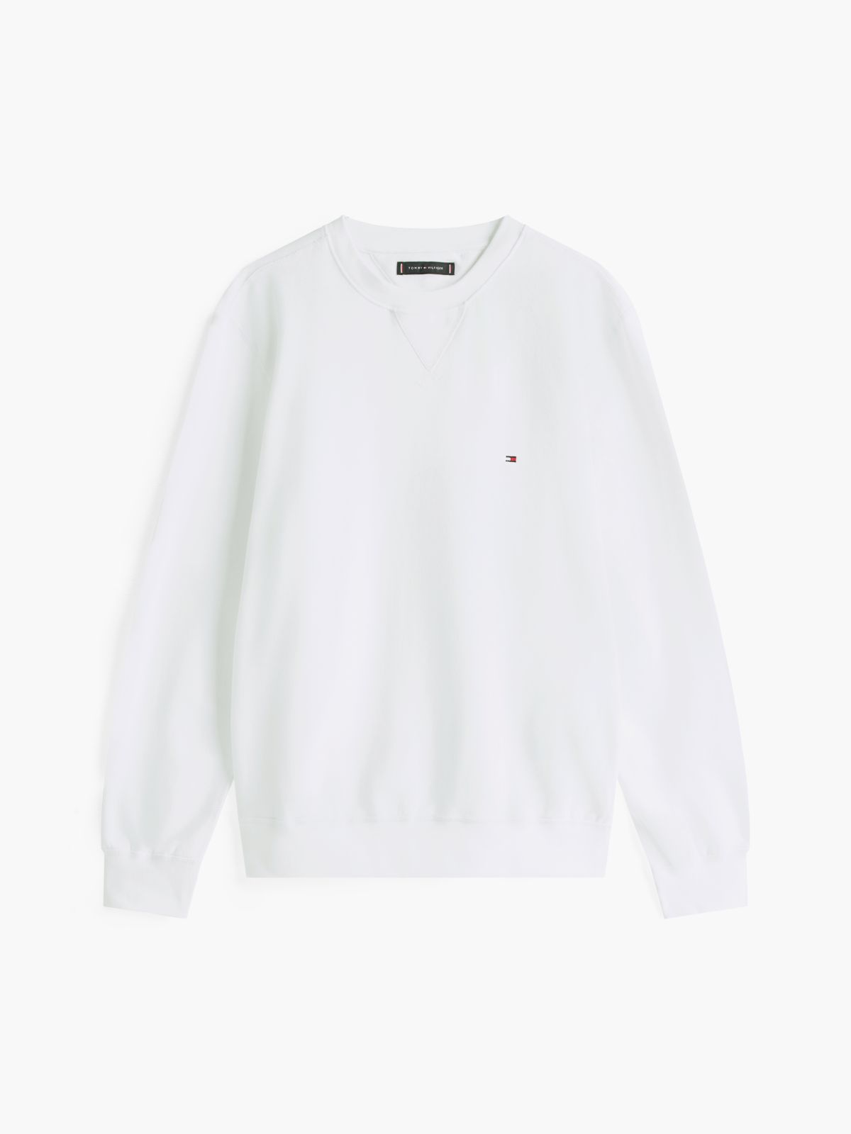 Fleece Crew Neck Sweatshirt — White