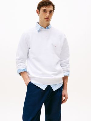 Mens white crewneck best sale