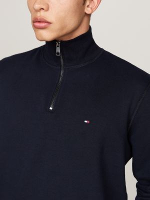 1 4 zip mock neck sweater sale