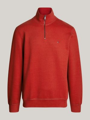 Half zip pullover tommy hilfiger deals