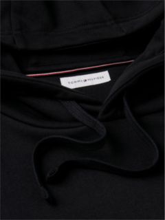 Flag Embroidery Terry Drawstring Hoody — Black 7