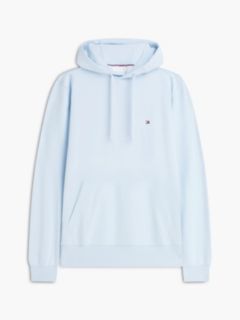 Flag Embroidery Terry Drawstring Hoody — Blue 6