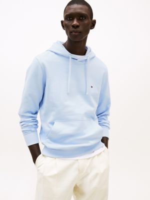 sweat à capuche en tissu éponge à drapeau blue pour hommes tommy hilfiger