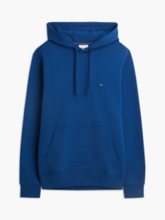 Flag Embroidery Terry Drawstring Hoody — Blue 5