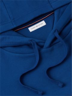 Flag Embroidery Terry Drawstring Hoody — Blue 6