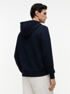 Flag Embroidery Terry Drawstring Hoody — Blue 4