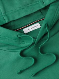 Flag Embroidery Terry Drawstring Hoody — Green 6