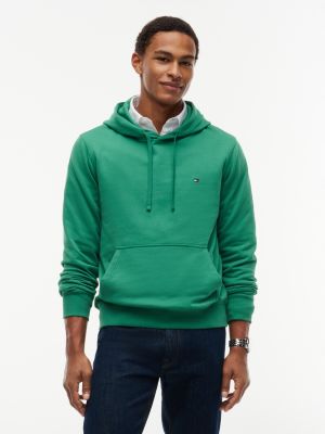 green flag embroidery terry hoody for men tommy hilfiger