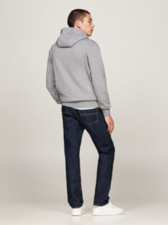 Flag Embroidery Terry Drawstring Hoody — Grey 6