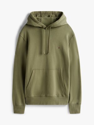 grey flag embroidery terry hoody for men tommy hilfiger