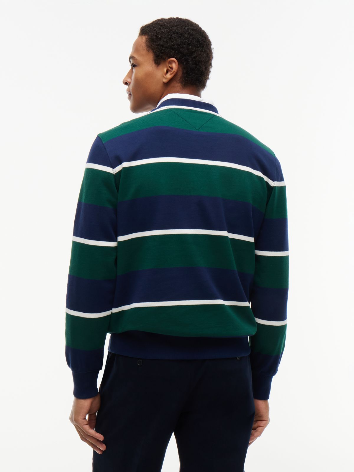 Terry Crew Neck Sweatshirt — Blue