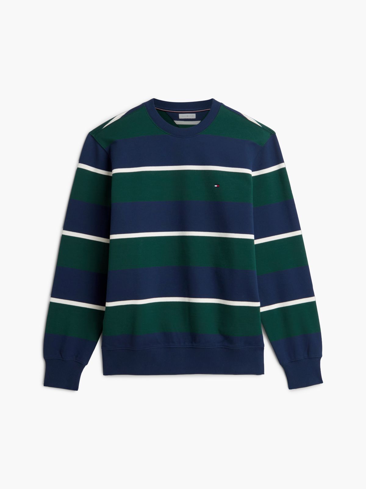 Terry Crew Neck Sweatshirt — Blue