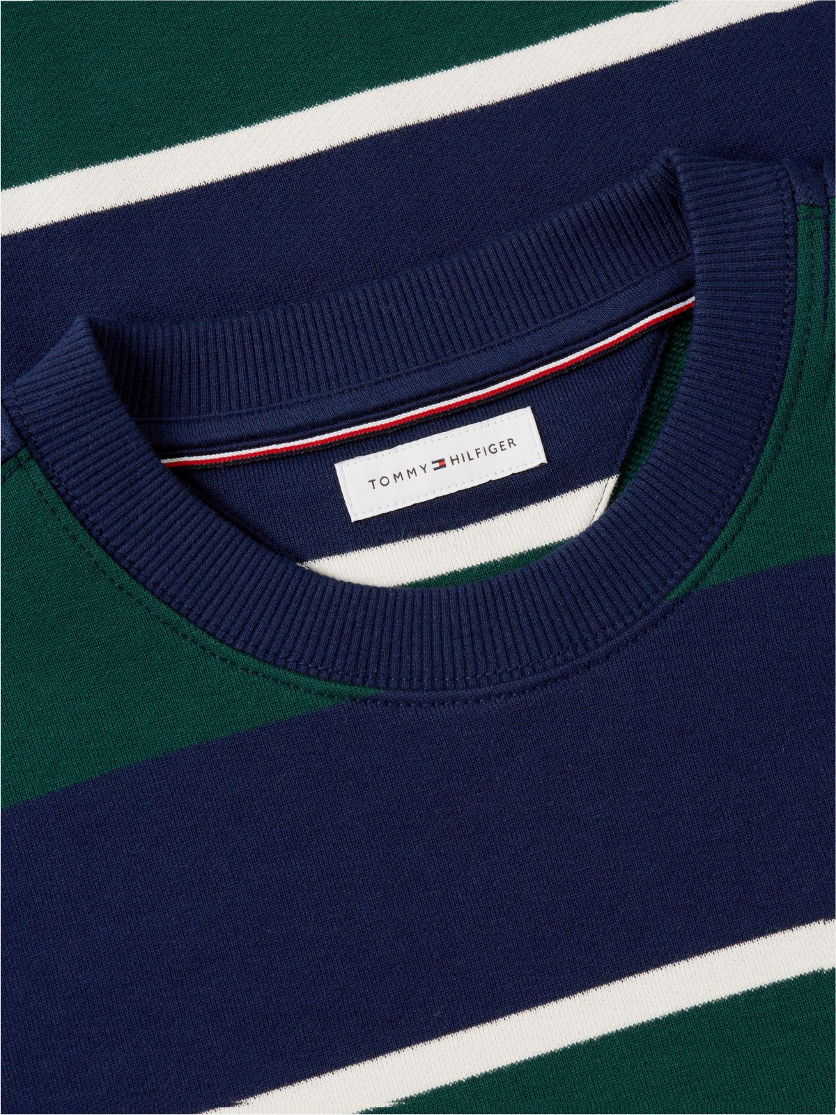 Terry Crew Neck Sweatshirt — Blue