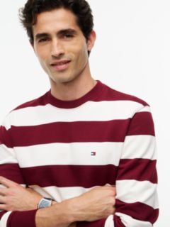 Terry Crew Neck Sweatshirt — Red 3