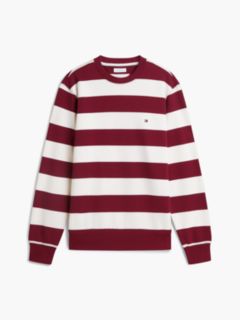 Terry Crew Neck Sweatshirt — Red 5