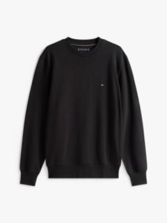 Terry Crew Neck Sweatshirt — Black 5