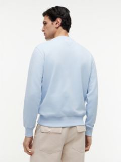 Terry Crew Neck Sweatshirt — Blue 4