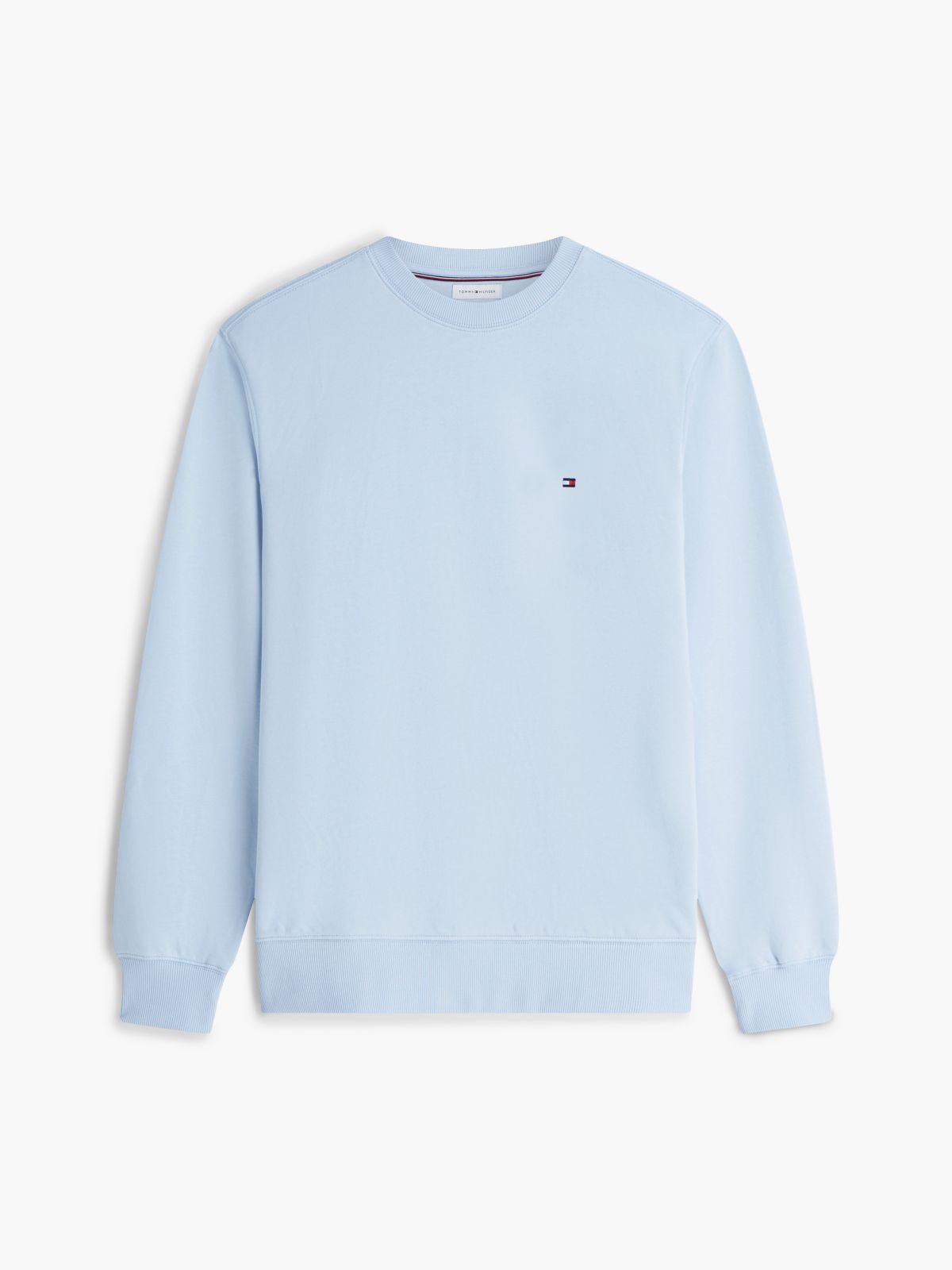 Terry Crew Neck Sweatshirt — Blue