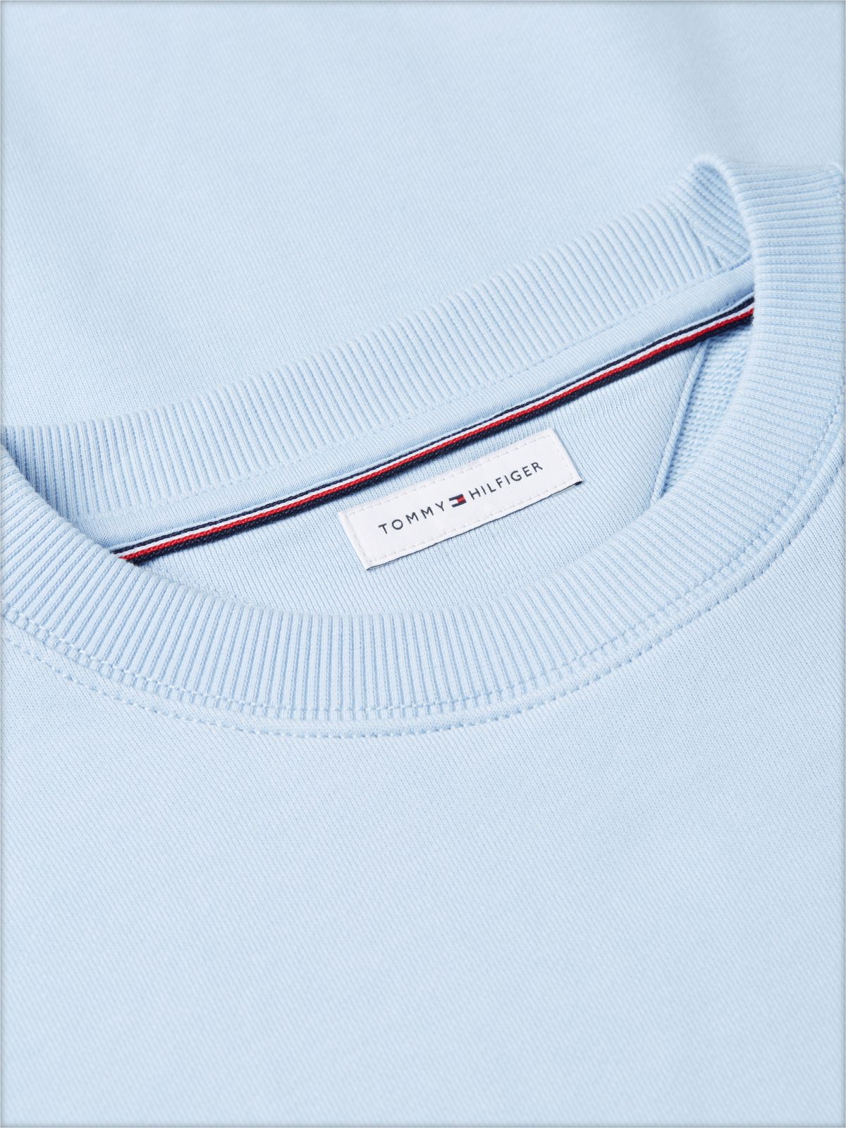 Terry Crew Neck Sweatshirt — Blue