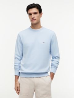 Terry Crew Neck Sweatshirt — Blue 1